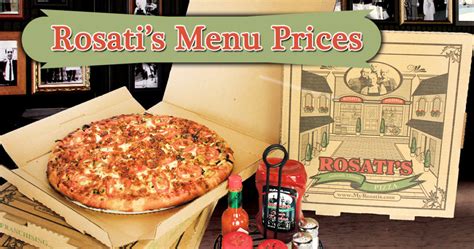 Rosatis Menu Prices - Pizza, Sandwich,Pasta | Rosati's Pizza Menu List