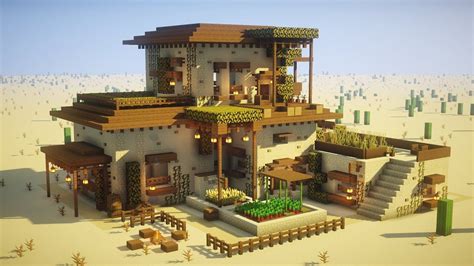 Minecraft: How to Build a Large Desert House Tutorial (EPIC ...