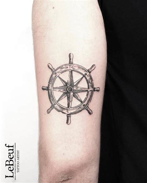 Discover more than 74 ship wheel tattoo - in.coedo.com.vn