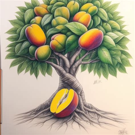 How to draw a mango tree?. Drawing is an expressive and creative… | by ...