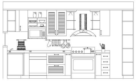 Kitchen Design Autocad - Image to u