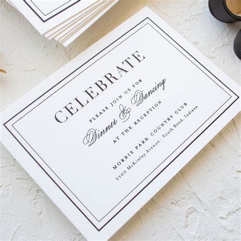 Classic Wedding Invitations for Notre Dame Brides | Classic Border ...