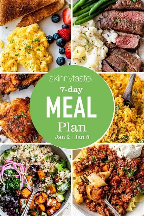 7 Day Healthy Meal Plan (Jan 2-8) - Recipe Chronicle