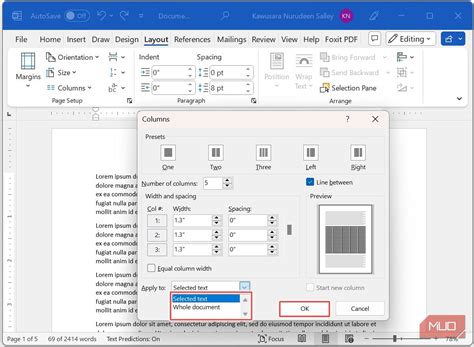 How to Create Columns in Microsoft Word