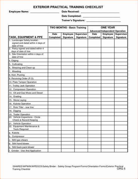 Workshop Planning Checklist