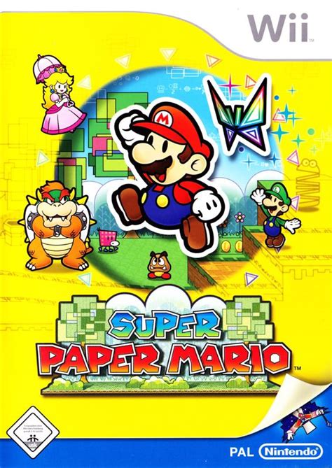 Super Paper Mario (2007) Wii box cover art - MobyGames