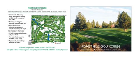 Scorecard | Forest Hills Golf Course