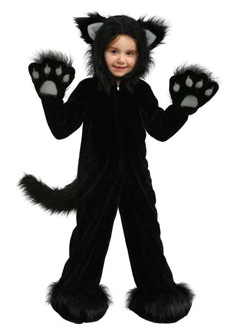 Premium Black Cat Costume for Children