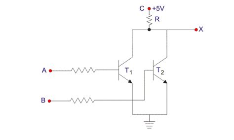 Not Gate Circuit Diagram Using Transistor