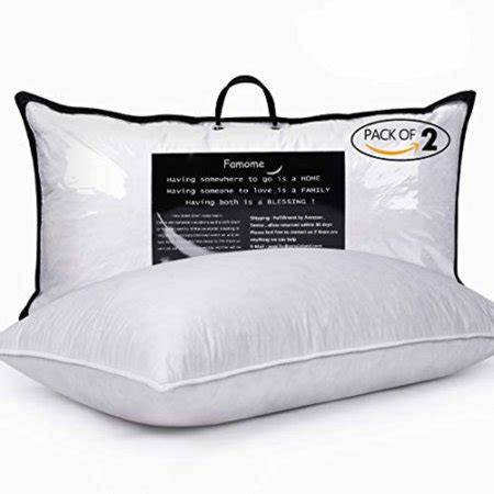 King Size, Goose Feather and Down Bedding Pillow Insert, Pack of 2 ...