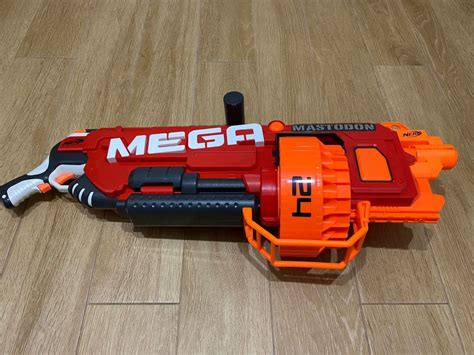 Nerf N-Strike Mega Mastodon Blaster (motorised), Hobbies & Toys, Toys ...