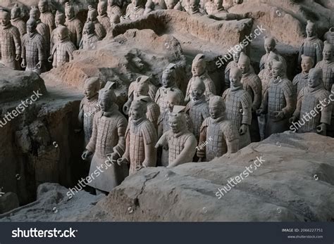 10102021 Close On Terracotta Army Soldiers Foto de stock 2066227751 ...