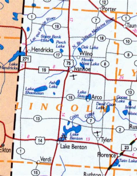 Lincoln County Township Map