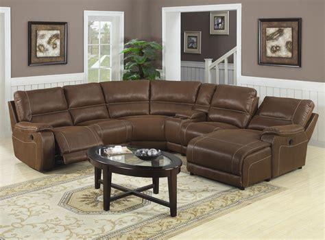 Leather sectional sofa chaise recliner | Hawk Haven