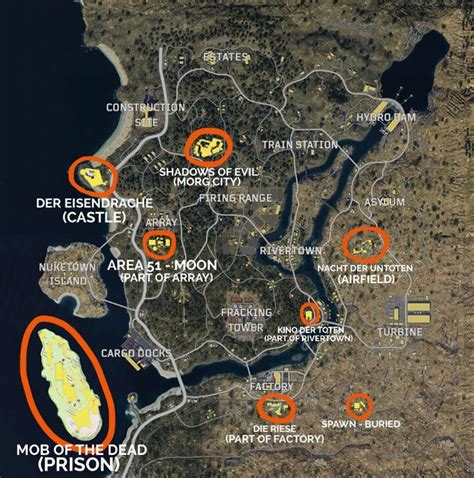 Here are some zombie map locations that could be put into blackout ...