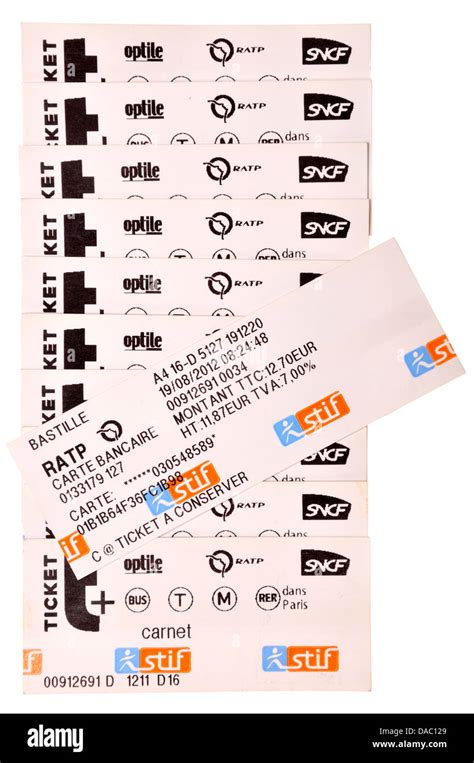 Paris metro tickets hi-res stock photography and images - Alamy