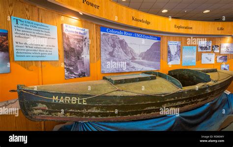 Interpretive display, Carl Hayden Visitor Center at Glen Canyon Dam ...