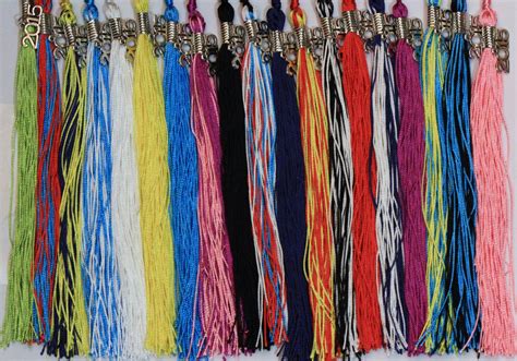 Graduation Tassel 9 various colors for Cap & Gown