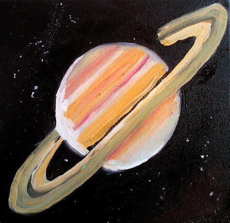 Saturn Painting by Paul Mitchell