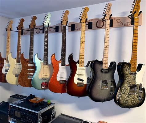 Wall Mount Multiple Guitar Rack - Wall Design Ideas