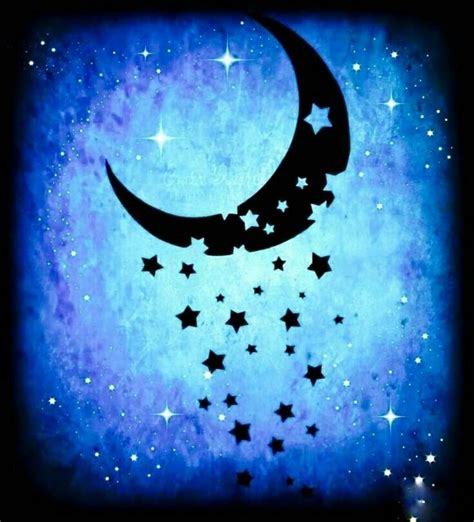 Buenas noches!!!! | Moon painting, Moon illustration, Stars and moon