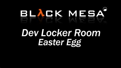 Black Mesa - Easter Eggs - Dev Team Lockers - YouTube