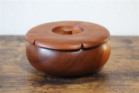 Wooden Bowl Japanese Vintage Lacquered Wooden Bowl With Lid - Etsy ...