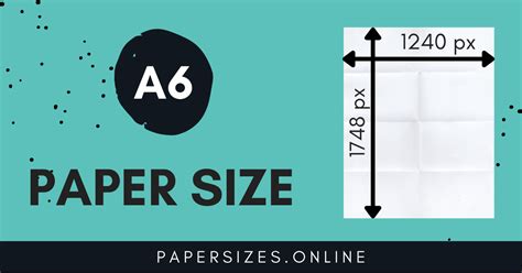 A6 Size In Pixels - Paper Sizes Online