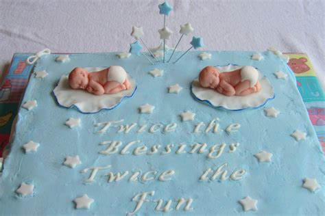 Baby Shower Cakes Twin Girls / Twin Baby Shower Cake - cake by ...