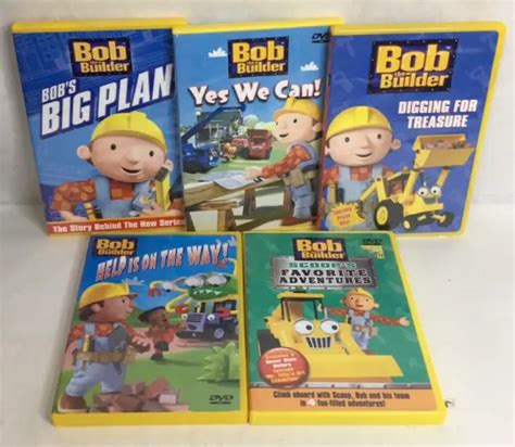 LOT OF 5 Bob The Builder Episodes on DVD Big Plan Favorite Adventures ...