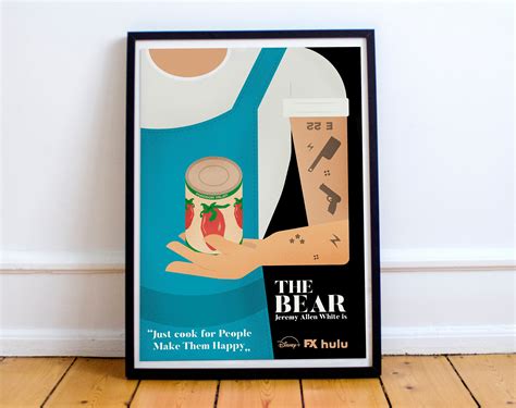 The Bear Poster Jeremy Allen White Kitchen TV Series Carmen - Etsy