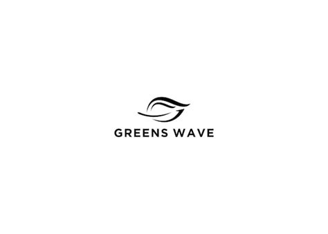 Premium Vector | Greens wave logo design vector illustration