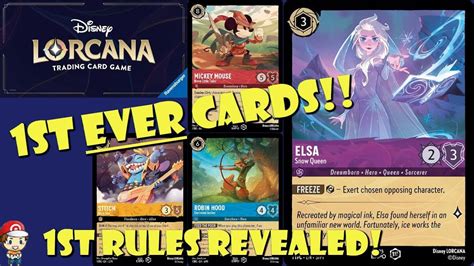 First EVER Disney Lorcana Cards Revealed! New Disney TCG Looks GREAT ...