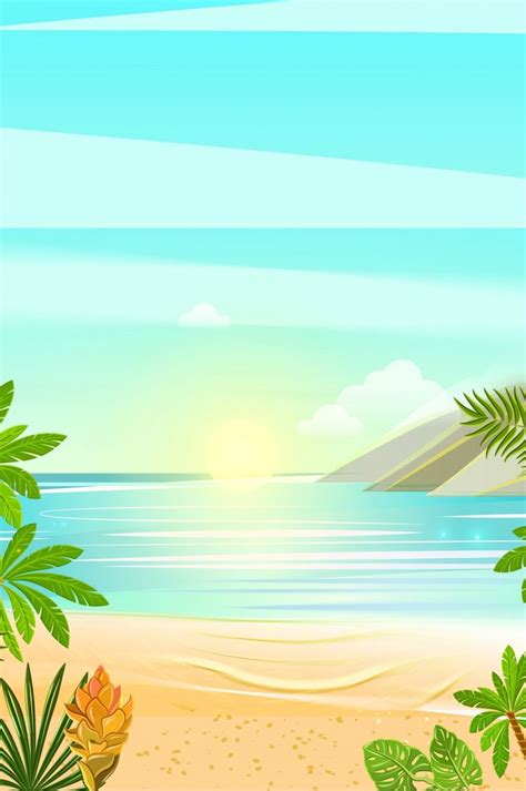 Minimal Summer Beach Travel Hd Background Wallpaper Image For Free ...