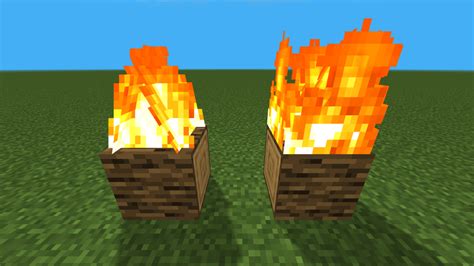 Flamier Flames (new fire model) Minecraft Texture Pack