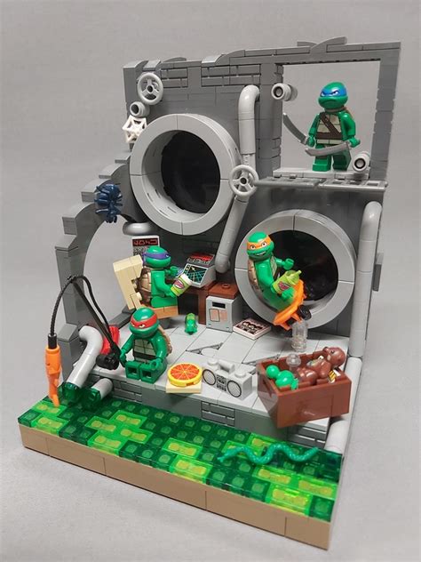 LEGO MOC TMNT Sewer Book End / Display Stand by IScreamClone ...