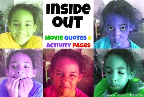 Disney Sisters: Inside Out Movie Quotes and Activity Pages #InsideOut