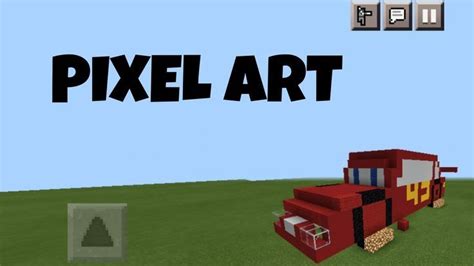 Lightning Mcqueen pixel art minecraft