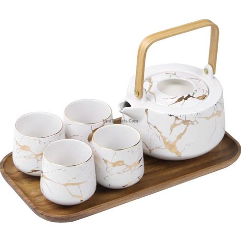 Stone Stripes Modern Tea Sea Set | Tea sets modern, Tea set, Tea pot set