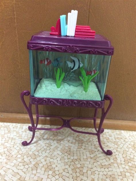 Barbie Doll Fashion Fever Fish Tank Aquarium Home Living Room Furniture ...