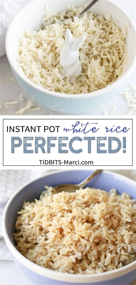 Instant Pot White Rice Perfected + Simple - TIDBITS Marci