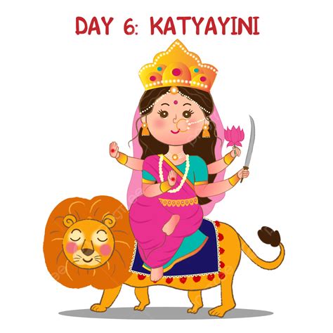 Katyayini Devi Day 6 Navratri Different Avatars Of Durga Maa Happy ...