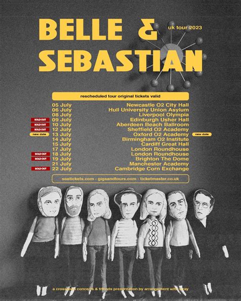 UK Tour July 2023 — Belle & Sebastian