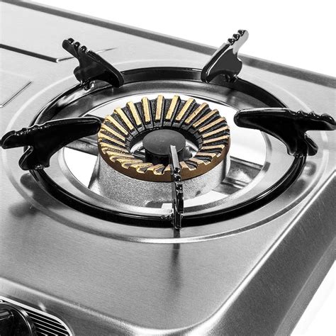 xpusa Stainless Steel Portable Propane LPG Gas Stove Double 2 Burner ...