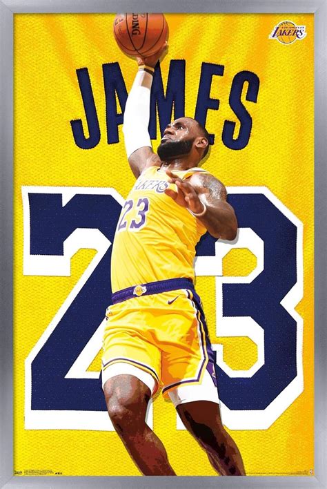 LeBron James Poster Los Angeles Lakers 23 Photo Wall Art Print 24x18