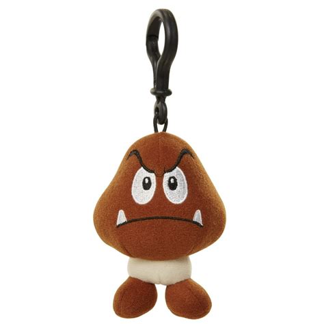 Super Mario World Of Nintendo Goomba Clip On Plush Figure - Walmart.com ...