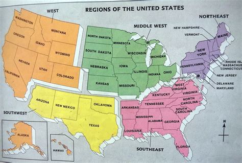 The Best Us Regions Map Printable | Tristan Website