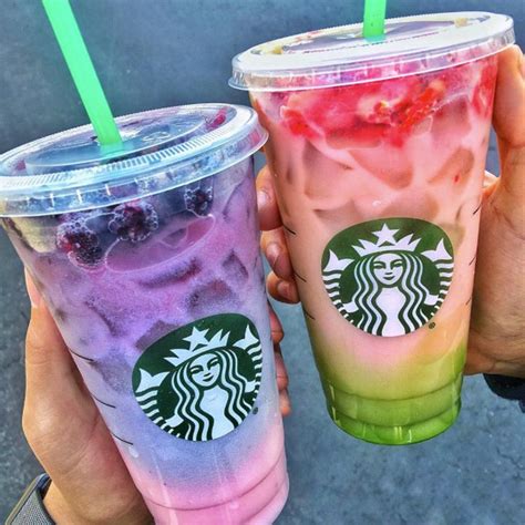 Ombre Rainbow Drink von Starbucks | Menú secreto de starbucks, Menú ...