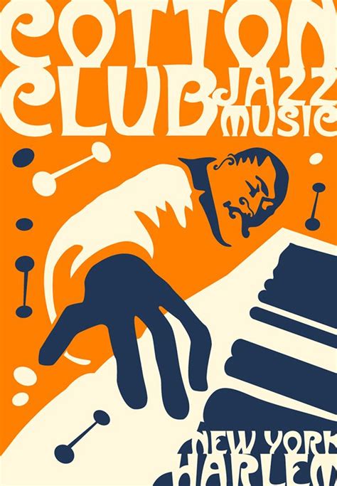 Cotton Club poster: Olya Konstantinovskaya | Jazz poster, Music ...