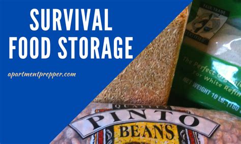 Survival Food Storage - Apartment Prepper